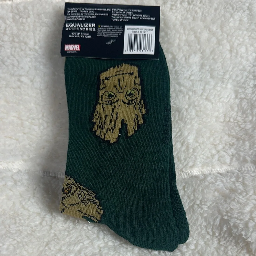 Marvel Groot Green Crew‎ Socks